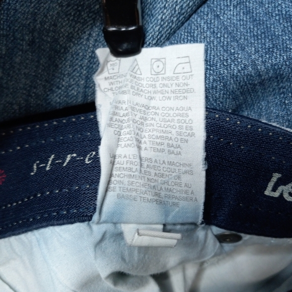 Lee Jeans Womens 12s Short Petite Blue Denim Comfort Waistband Stretch pants - Picture 5 of 10